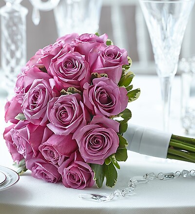 Purple Elegance Rose Bouquet